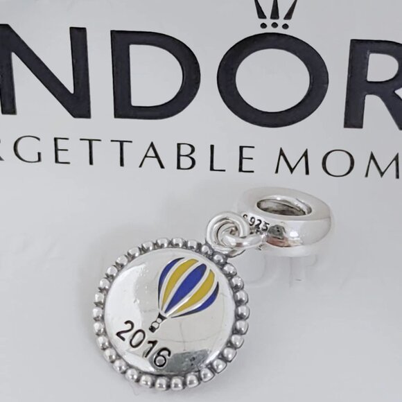 Pandora 2016 World Hot Air Balloon Exclusive Dangle Charm S925 Silver with box - Picture 1 of 11